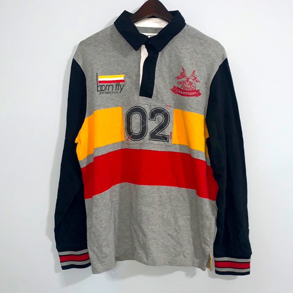 Born Fly Any Town USA Graphic long sleeve L Mens Champions